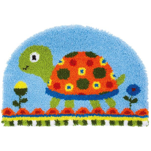 Smyrna knooptapijt Schildpad