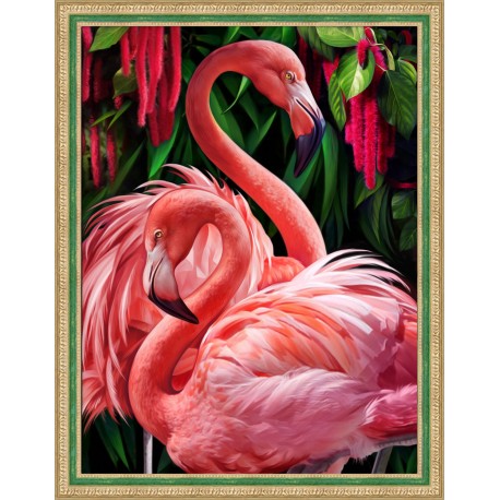 Diamond Painting Flamingo's