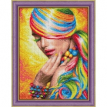 Diamond Painting Kleurrijke Dame