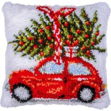 Knoopkussen Vervaco 'Kerstauto' PN-0221691