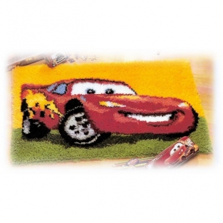 Smyrna knooptapijt Cars: Lightning McQueen