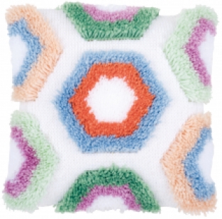 Smyrna knoopkussen Hexagon