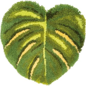 Smyrna Knooptapijt Vervaco Monstera blad PN-0201698