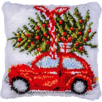Knoopkussen Vervaco 'Kerstauto' PN-0221691